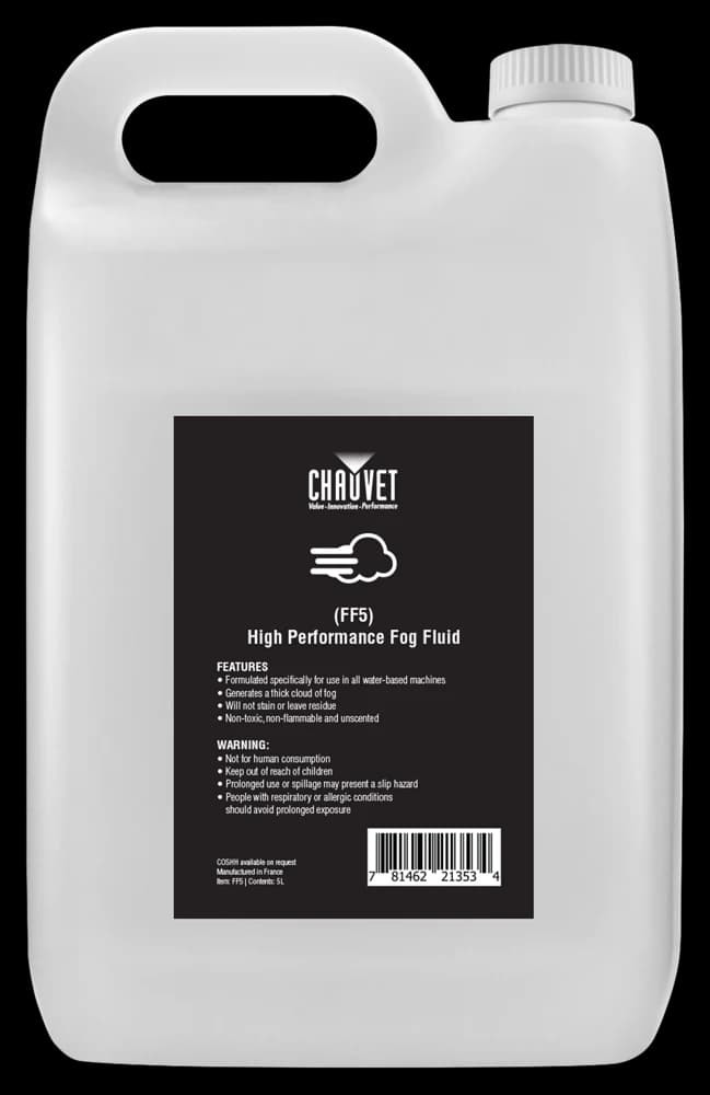 FF5 (High Performance Fog Fluid) – ürün görseli (CHAUVET Professional)