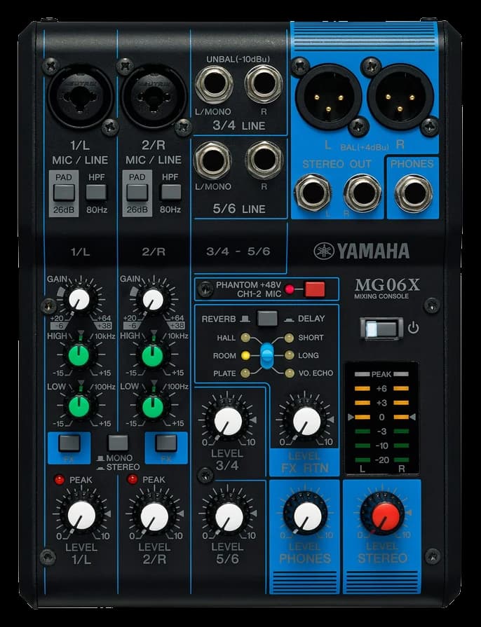 Yamaha MG06X ürün fotoğrafı
